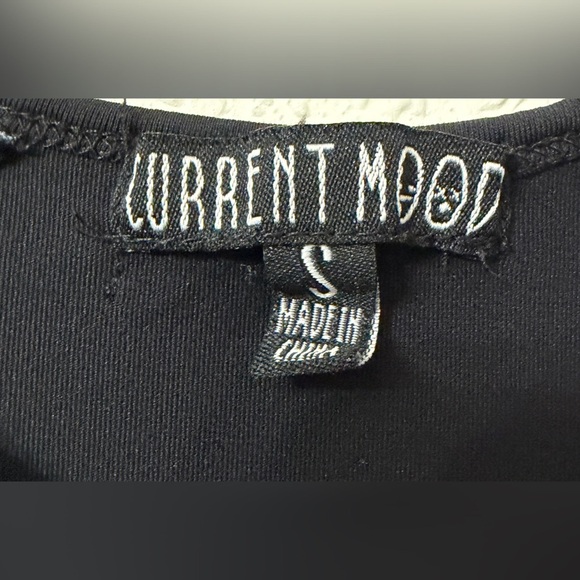 DOLLS KILL CURRENT MOOD MESH LIGHTNING LONG SLEEVE DRESS SIZE SMALL - Picture 6 of 9